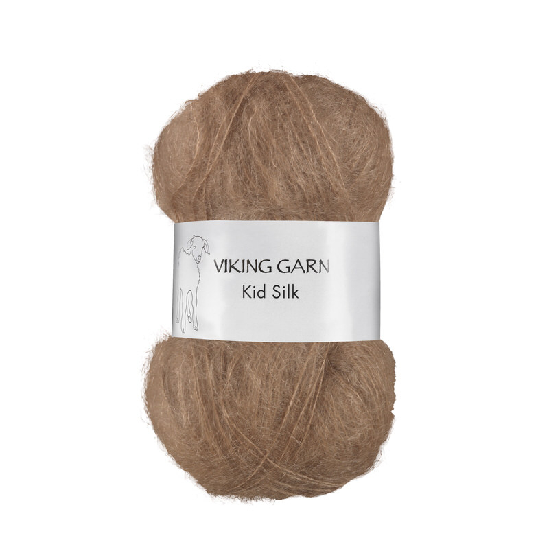 Viking Kid Silk 309 Lys Brun, Mohair/Silk, fra Viking