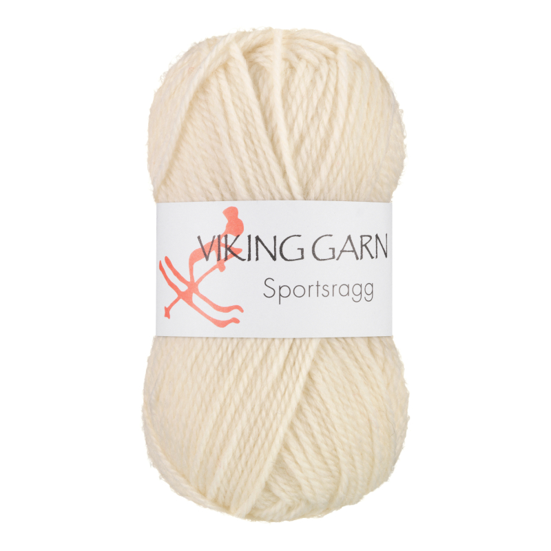 Viking Sportsragg - 502 Natur, Uld/Akryl/Nylon, fra Viking