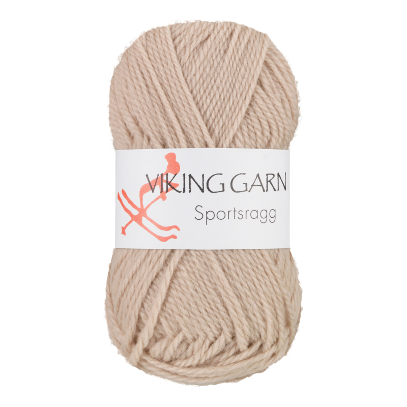 Viking Sportsragg - 507 Beige, Uld/Akryl/Nylon, fra Viking