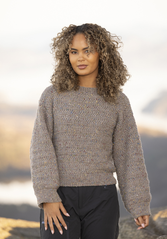 "Tind" Genser - Viking Design 2524-6 Kit - XS-XXXL - Viking Eco Highland Wool, fra Viking