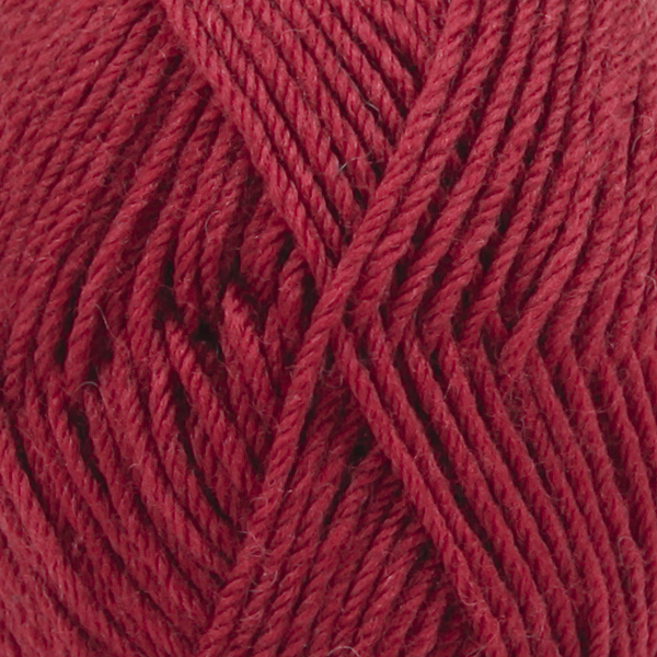 DROPS Karisma Unicolor 48 Vinrød, Uldgarn, fra DROPS Design