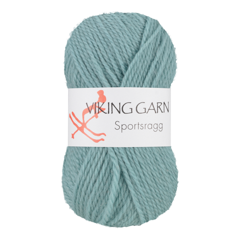 Viking Sportsragg - 536 Lys petrol, Uld/Akryl/Nylon, fra Viking