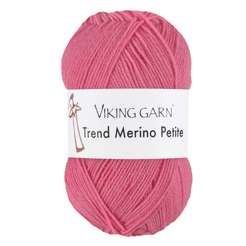 Viking Trend Merino Petite 361 Stærk rosa, Merinould, fra Viking