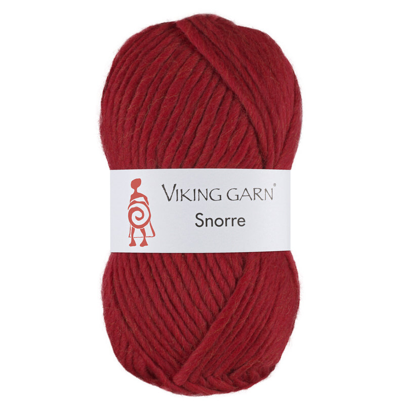 Viking Snorre 265 Mørk rød, Uldgarn, fra Viking