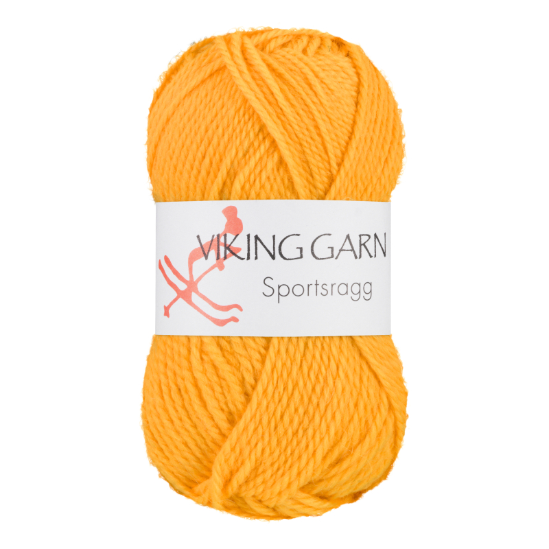 Viking Sportsragg - 545 Gul, Uld/Akryl/Nylon, fra Viking