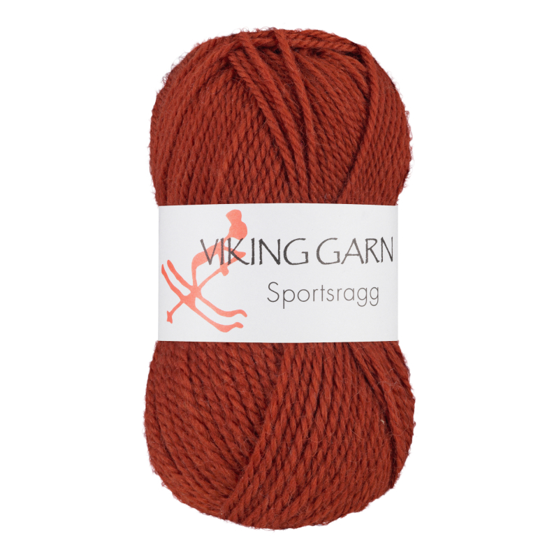 Viking Sportsragg - 543 Brændt orange, Uld/Akryl/Nylon, fra Viking
