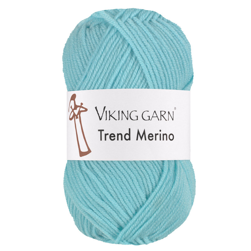 Viking Trend Merino 480 Lys turkis, Merinould, fra Viking