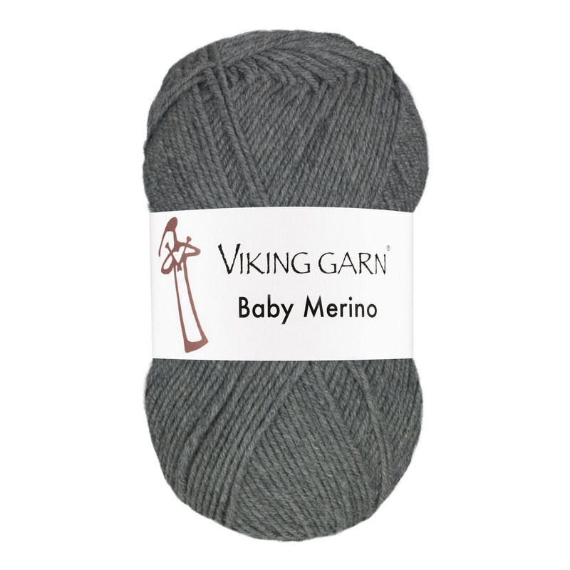 Viking Baby Merino - 215 Grå, Merinould, fra Viking