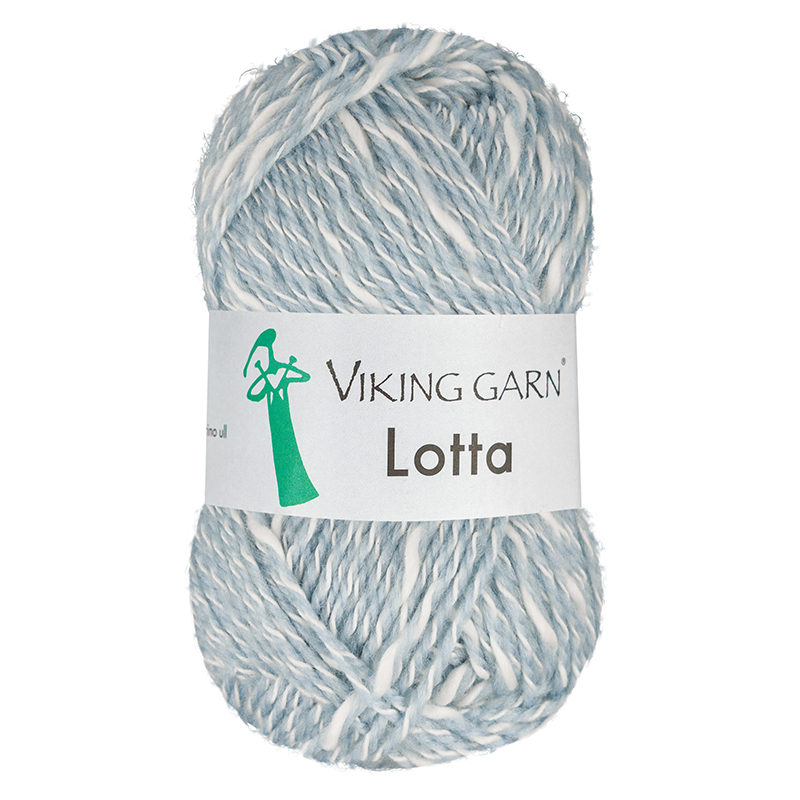 Viking Lotta 220 Lys blå, Bomuld/Merino, fra Viking