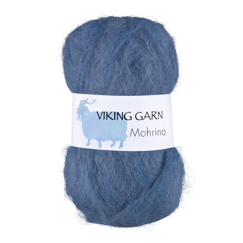 Viking Mohrino - 523 himmelblå, Mohairgarn, fra Viking