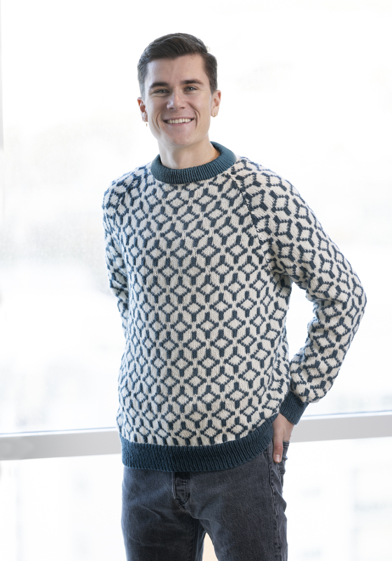 "Support" Genser - Viking Design 2306-8B Kit - XS-XXL - Viking Alpaca Storm, fra Viking
