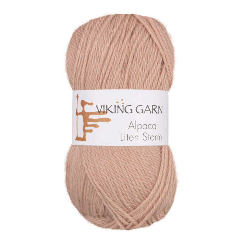 Viking Alpaca Liten Storm 762 Pudderrosa, Alpaca / Merino uld, fra Viking