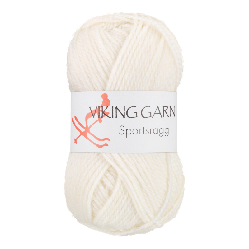 Viking Sportsragg - 500 Hvid, Uld/Akryl/Nylon, fra Viking