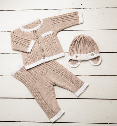"Alva" Jakke, bukser og hue - Viking Design 1608-4B Kit - 1-24 Mdr. - Viking Bambino, fra Viking