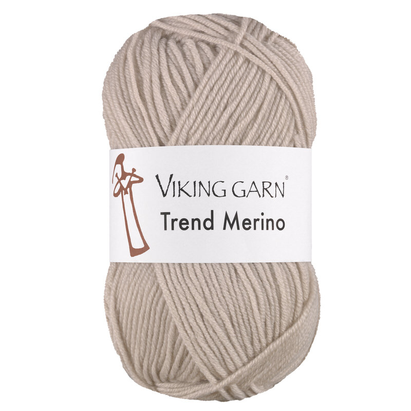 Viking Trend Merino 406 Sand, Merinould, fra Viking