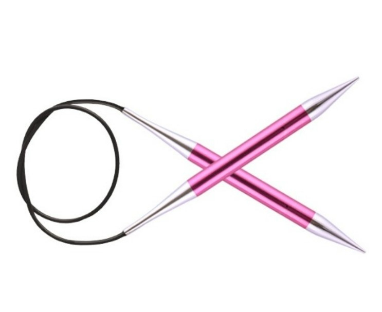 10 mm - Knitpro Zing Rundpinde 80 cm, fra Knitpro