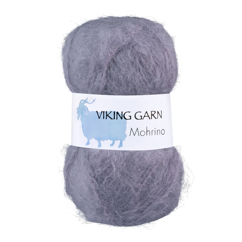 Viking Mohrino - 567 Grålilla, Mohairgarn, fra Viking