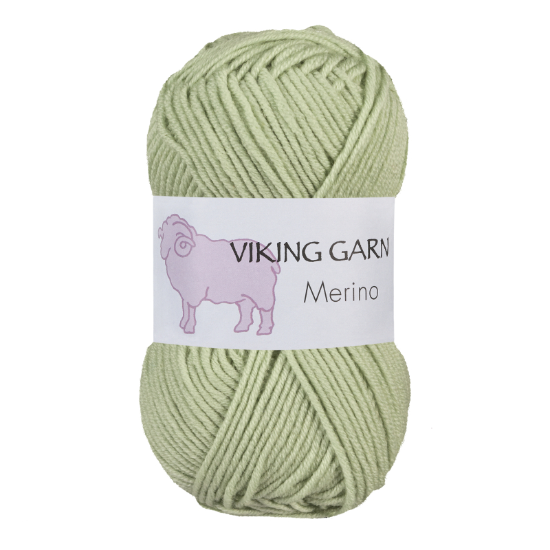 Viking Merino 837 Lys grøn, Merinould, fra Viking