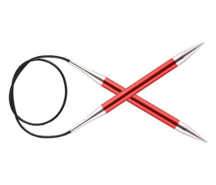 9,0 mm - Knitpro Zing Rundpinde 80 cm, fra Knitpro