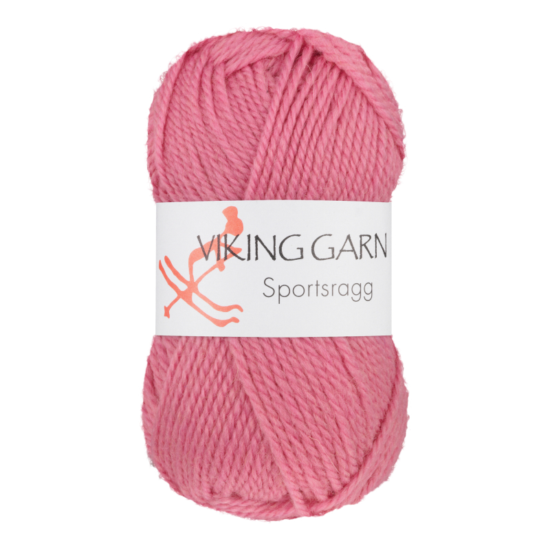 Viking Sportsragg - 581 Gammelrosa, Uld/Akryl/Nylon, fra Viking