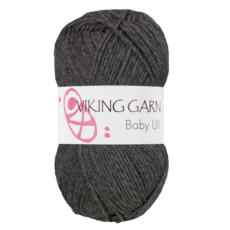 Viking Baby Ull - 315 Grå, Merinould, fra Viking