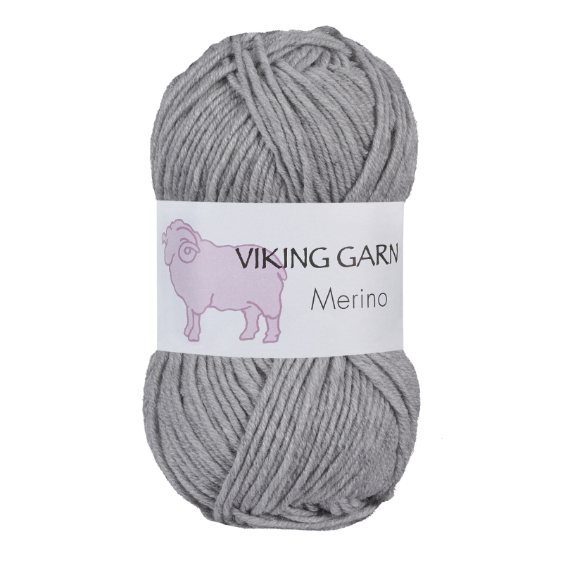 Viking Merino 813 Lys grå, Merinould, fra Viking
