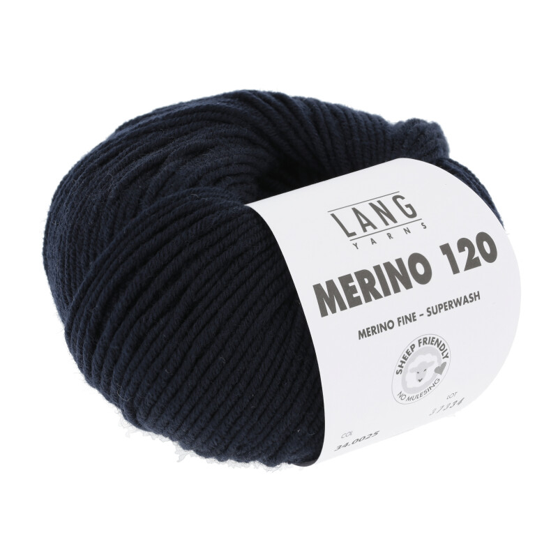 Lang Yarns Merino 120 - 0025, Merinould, fra LangYarns