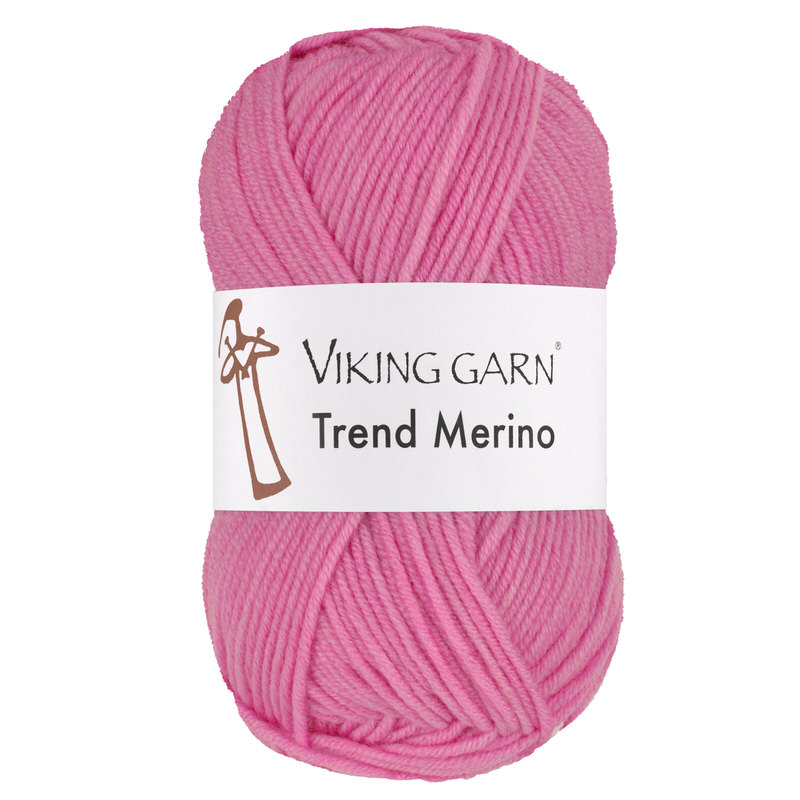 Viking Trend Merino 467 Stærk rosa, Merinould, fra Viking