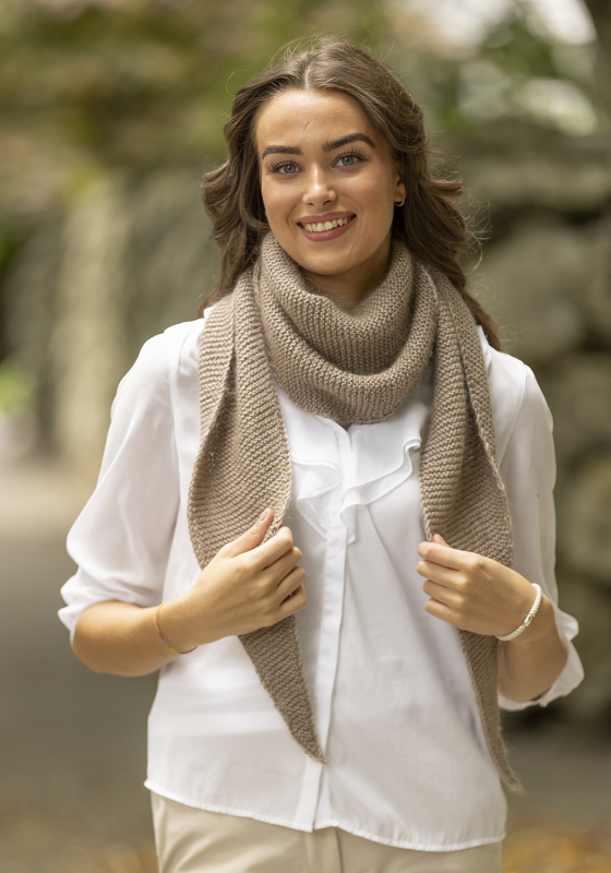 "Allegra" Tørklæde - Viking Design 2425-13C Kit - 100 - 180cm - Viking Bjørk og Viking kid silk , fra Viking
