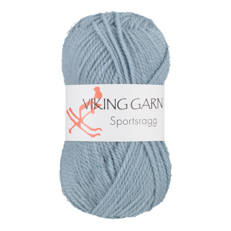 Viking Sportsragg - 524 Lys jeansblå, Uld/Akryl/Nylon, fra Viking