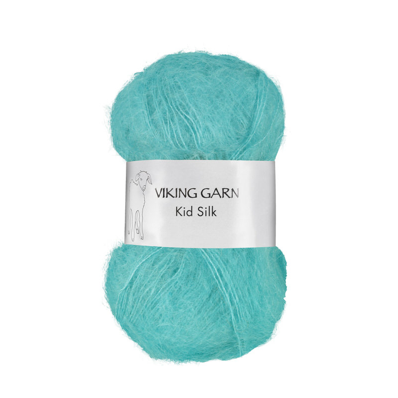 Viking Kid Silk 328 Aqua, Mohair/Silk, fra Viking