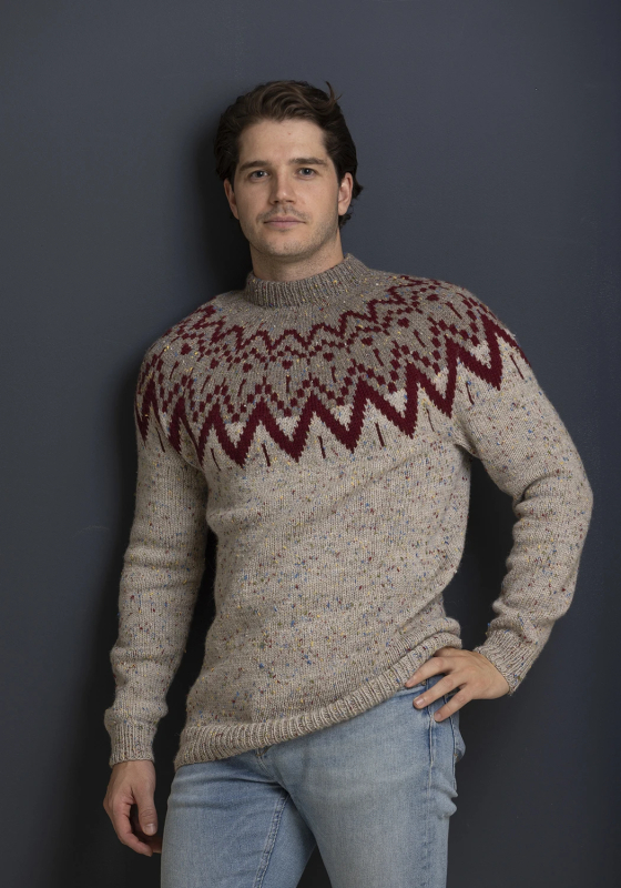 "Passat" Genser - Viking Design 2338-8 Kit - XS-XXXL - Viking Eco Highland Wool, fra Viking