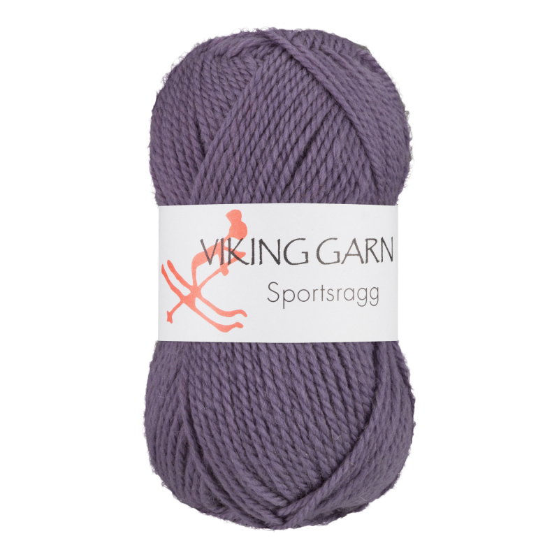 Viking Sportsragg - 568 Mørk lilla, Uld/Akryl/Nylon, fra Viking