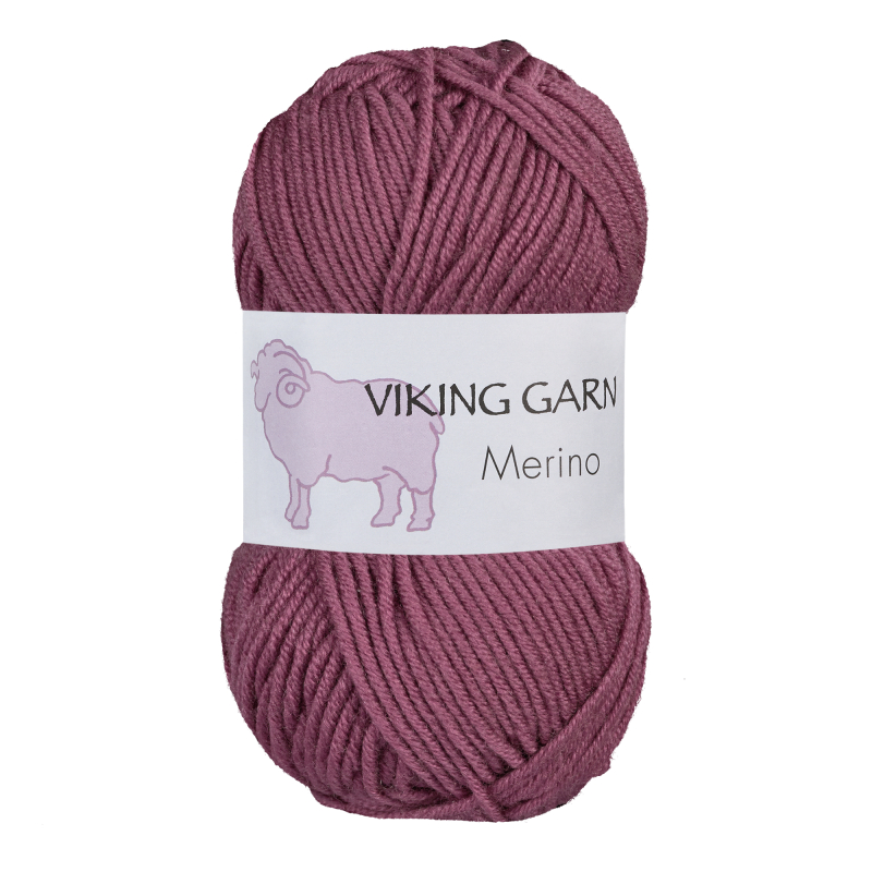 Viking Merino 867 Mørk rosa, Merinould, fra Viking