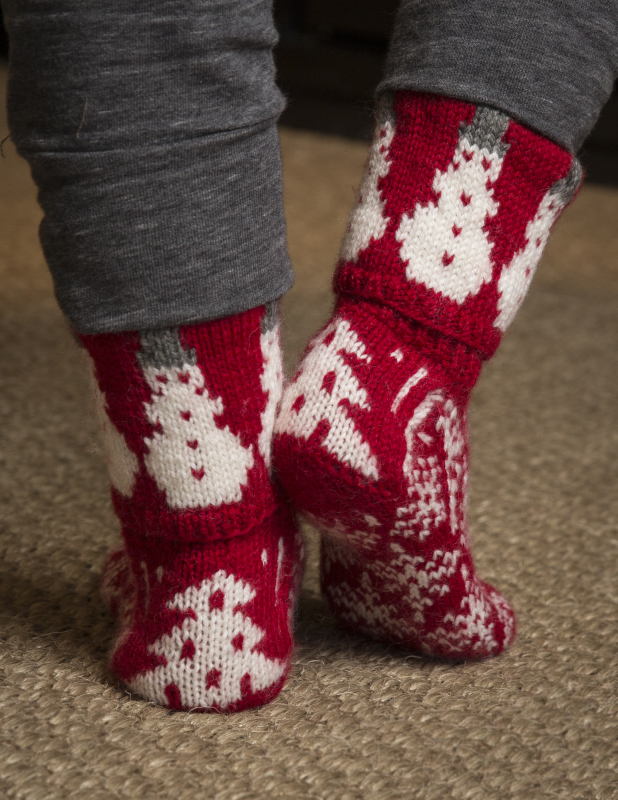 "Vinterdrøm" sokker - Viking Design 2032-13 Kit - str 37-42 - Viking Alpaca Storm, fra Viking