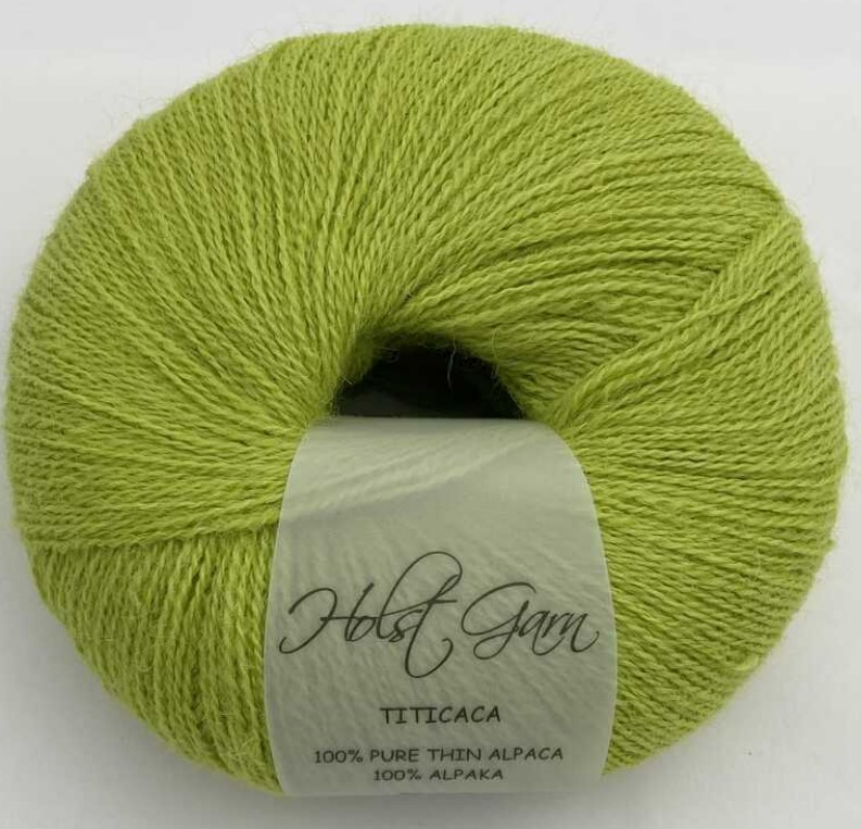 Holst Garn Titicaca - 08 Wasabi, 100% Tynd Alpaca, fra Holst Garn