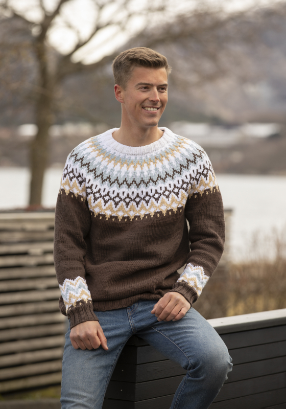 "Ingefær" Genser - Viking Design 2221-8 Kit - XS-XXL - Viking Vår, fra Viking