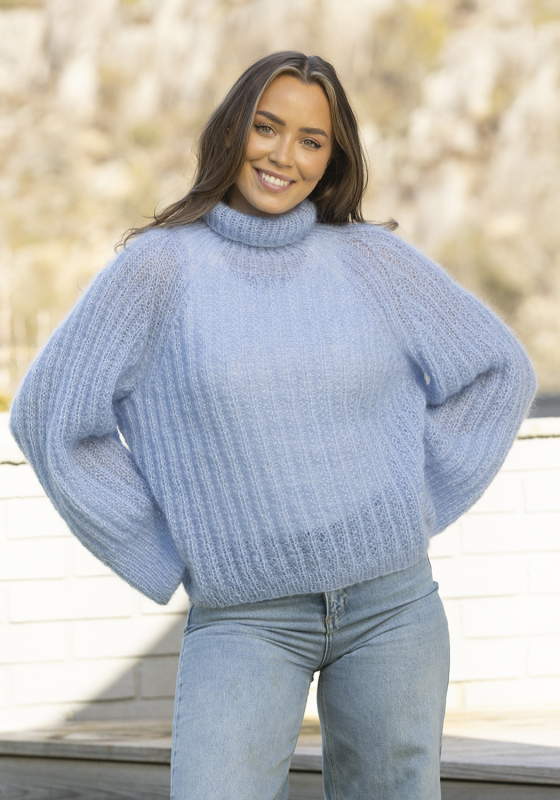 "Smula" Genser - Viking Design 2419-2 - XS-XXL - Viking Kid-Silk, fra Viking