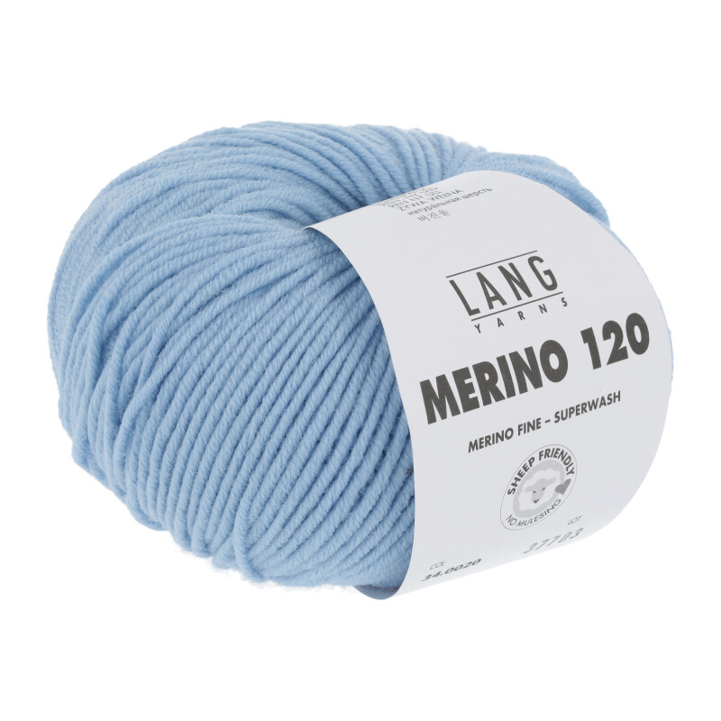 Lang Yarns Merino 120 - 0020, Merinould, fra LangYarns