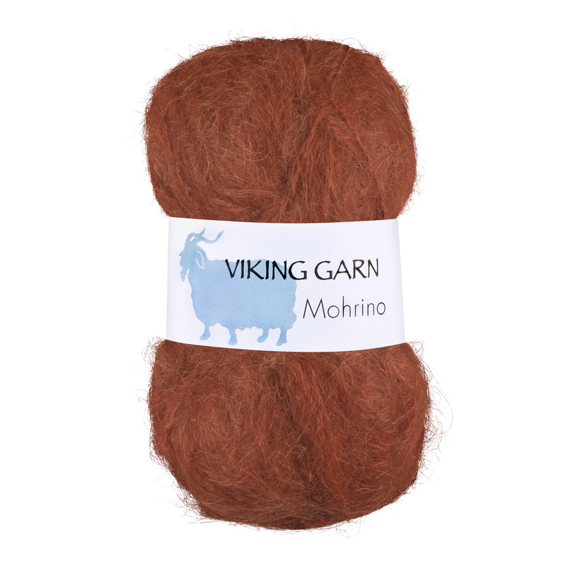 Viking Mohrino - 552 rust, Mohairgarn, fra Viking