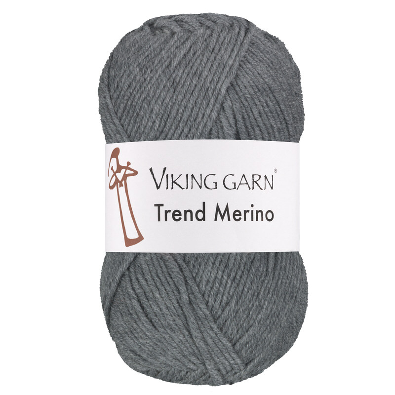 Viking Trend Merino 415 Mørk gråmeleret, Merinould, fra Viking