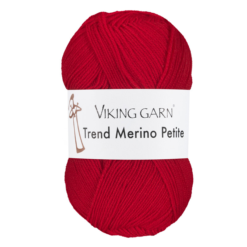 Viking Trend Merino Petite 350 Rød, Merinould, fra Viking