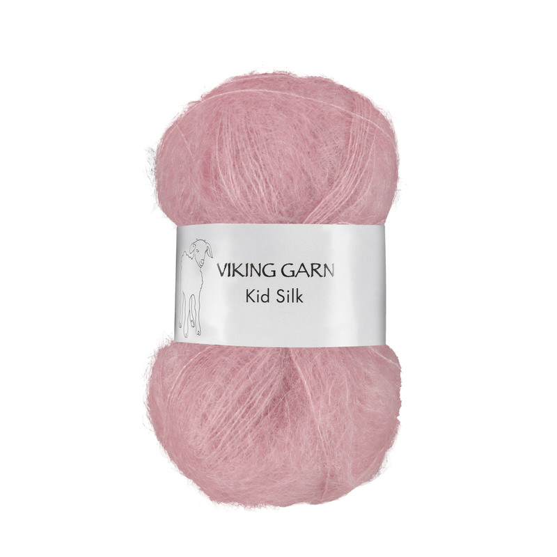 Viking Kid Silk 364 Rosa, Mohair/Silk, fra Viking