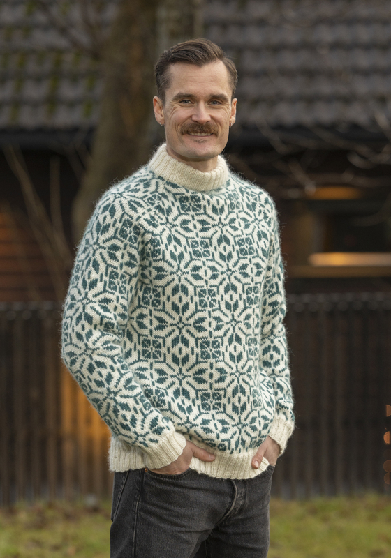 "Filippa" genser med raglan - Viking Design 2501-8 Kit - XS-XXL - Viking Wool, fra Viking