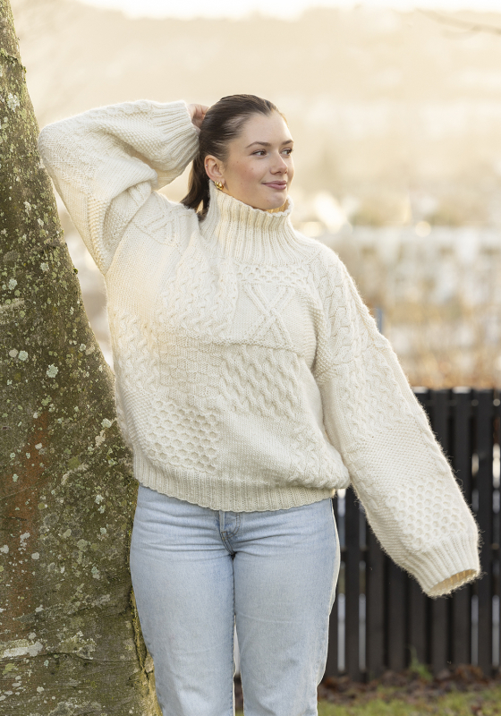"Elje" genser - Viking Design 2502-12 Kit - S-XL - Viking Wool, fra Viking