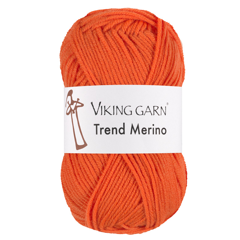 Viking Trend Merino 451 Orange, Merinould, fra Viking