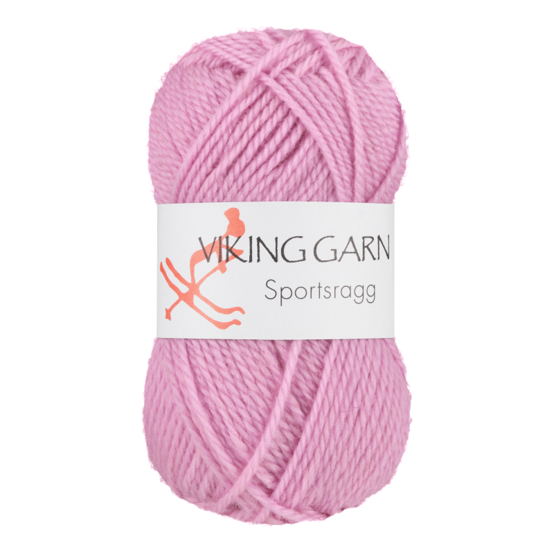 Viking Sportsragg - 563 Rosa, Uld/Akryl/Nylon, fra Viking