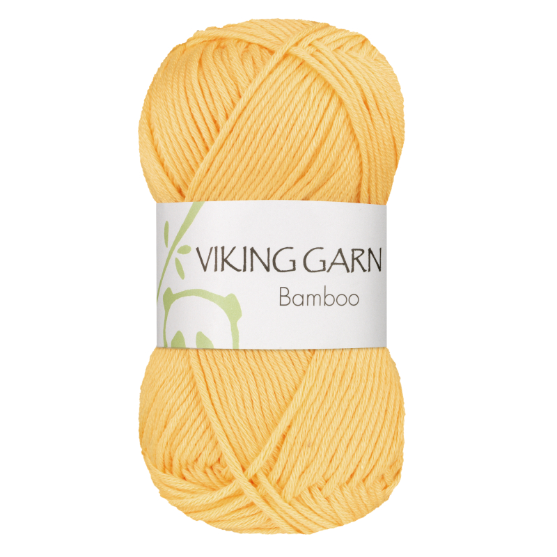 Viking Bamboo - 645 Gulbambusgarn, Bambusgarn/Bomuld, fra Viking