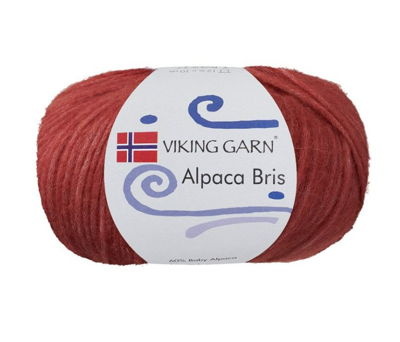 Viking Bris - 355 Lys Burgunder, Alpacagarn, fra Viking