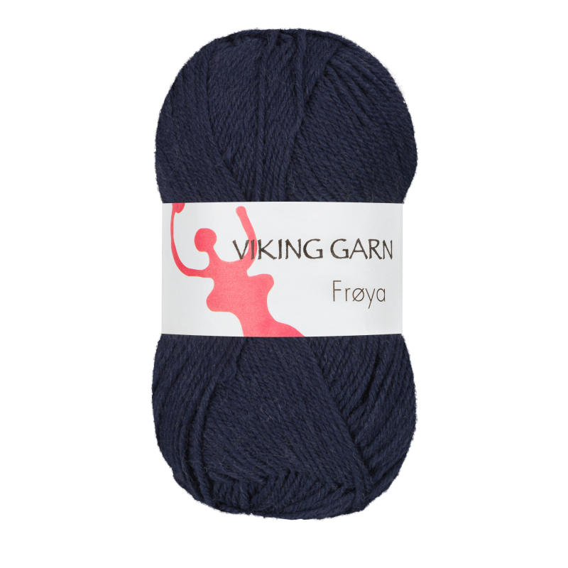 Viking Frøya - 206 Marineblå, Uld/nylon, fra Viking